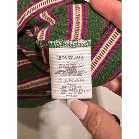 NWOT YMC Triple Stripe Short Sleeve Green & Red T-Shirt Tee Men's Medium - Picture 5 of 10